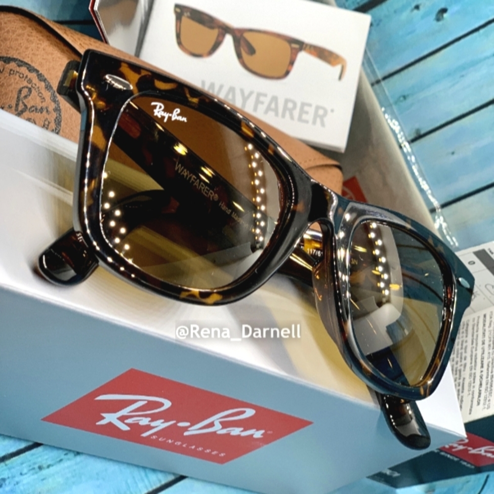 Ray-Ban Wayfarer Tortoise RB2140 Brown New